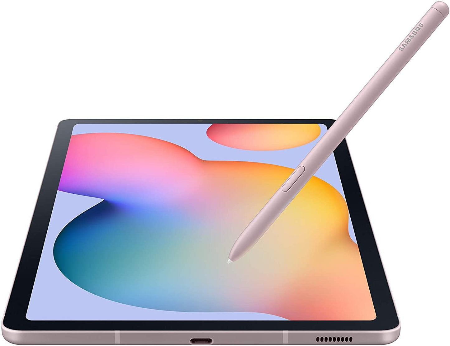 SAMSUNG Galaxy Tab S6 Lite 10.4" 128GB Android Tablet, LCD Screen, S Pen Included, Slim Metal Design, AKG Dual Speakers, 8MP Rear Camera, Long Lasting Battery, US Version, 2022, Chiffon Rose