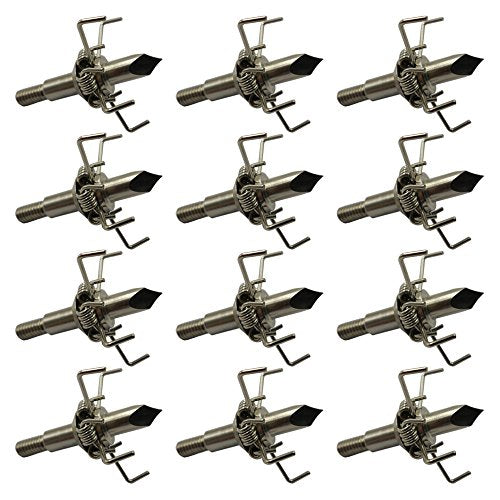 Judo Arrow Head Broadheads 100 Grain Paw Points 4mm Screw for Hunting Tip + 1 pcs Black Broadhead Case Plastic Portable Case for Arrowheads