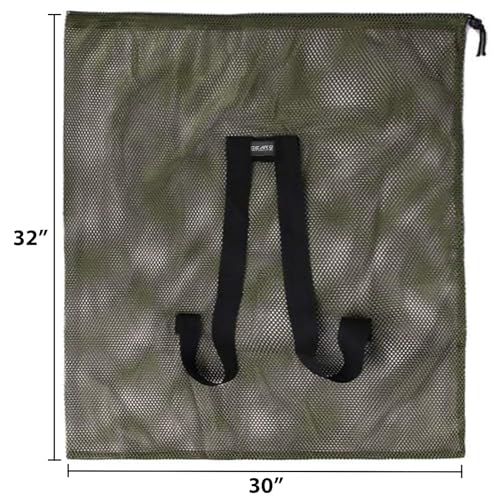 Duck Decoy Bag 30"x32" Mesh Decoy Bag for Goose, Turkey Waterfowl, Light Weight with Adjustable Comfort Shoulder Straps
