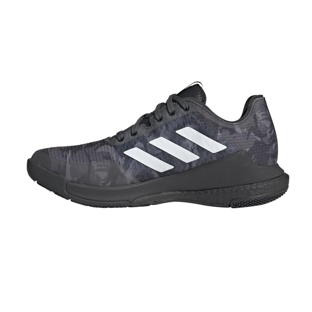 adidas Women's Crazyflight Sneaker, Black/White/Black, 8