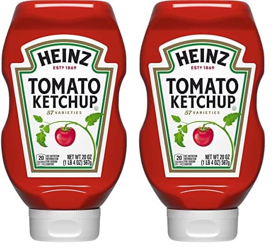 Heinz Ketchup Forever Full Inverted Bottle (20 oz, Pack of 12)