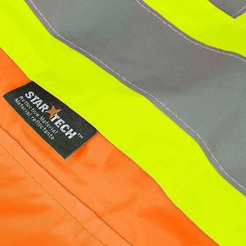 Pioneer Hi Vis Lightweight Waterproof Safety Rain Suit - Reflective Work Rain Gear for Men and Women