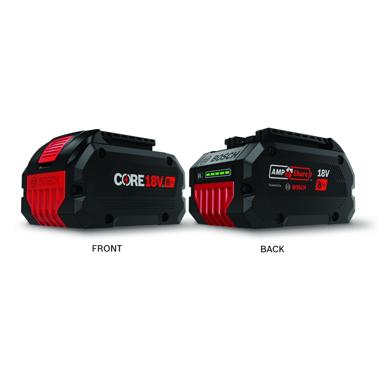 Bosch GBA18V80-2PK 18V CORE18V® Lithium-Ion 8 Ah High Power Battery, 2-Pack