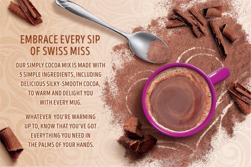 SWISS MISS Milk Chocolate Flavored Hot Cocoa Mix, 38.27 OZ Square Canister