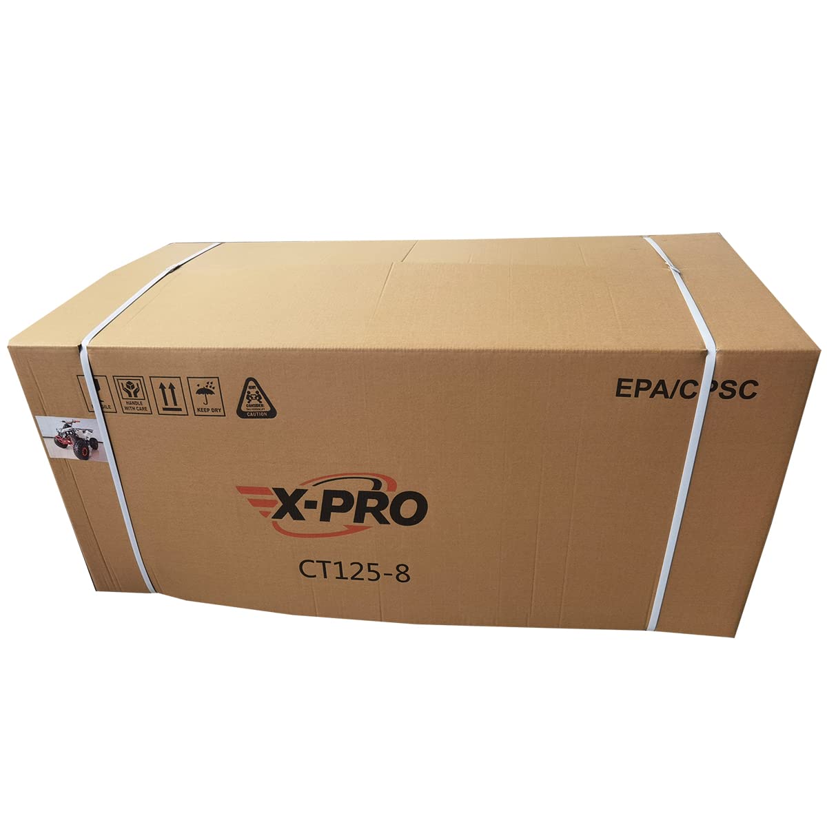 X-PRO Storm 125 125cc ATV Quad Adults ATV 4 Wheelers Youth 4 wheeler ATVs Big Boys ATVs Quads (Orange)