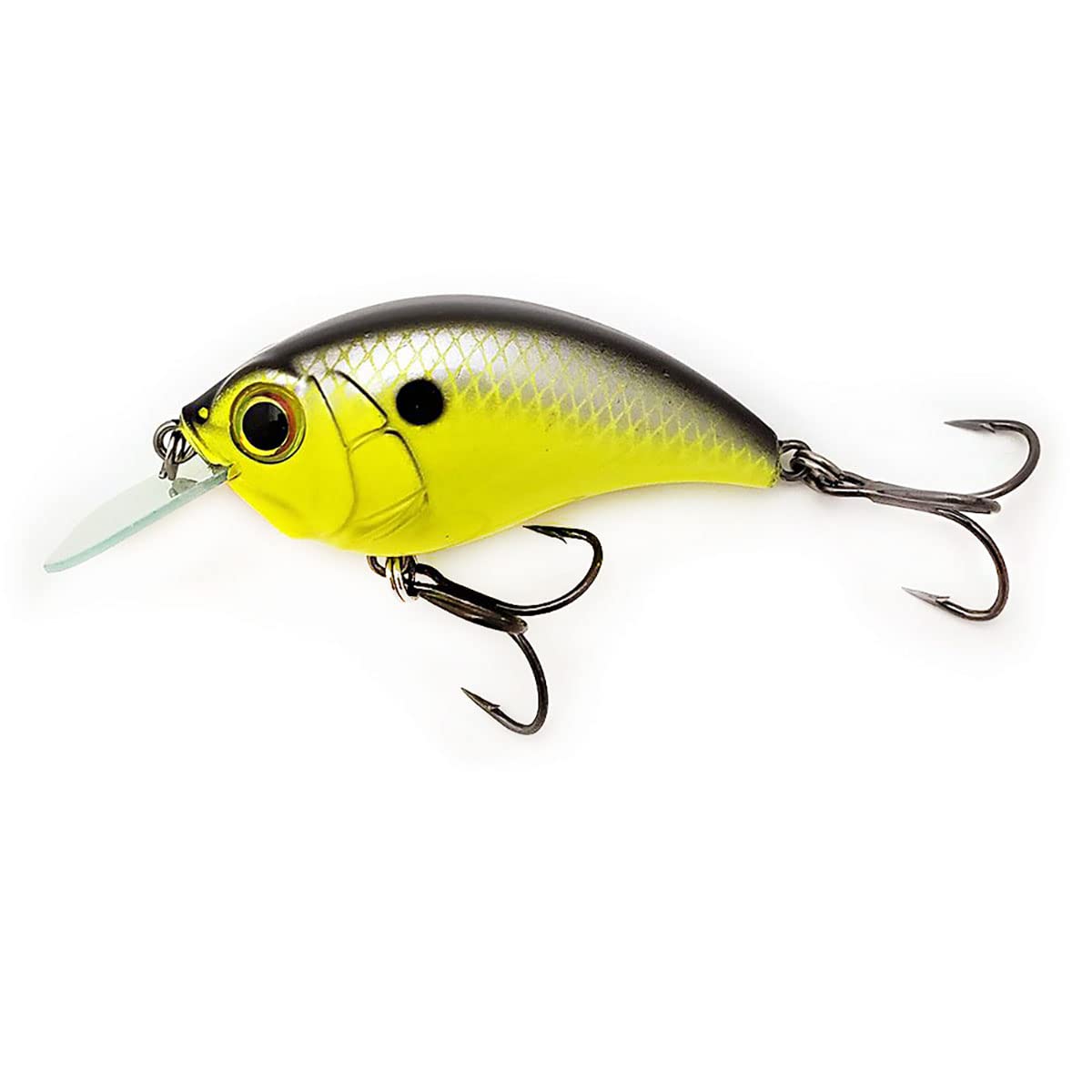 BILL LEWIS Lifelike SB-57 3/8 OZ. MDJ Series Squarebill Crankbait Fishing Lure with Mustad Triple Grip Hooks