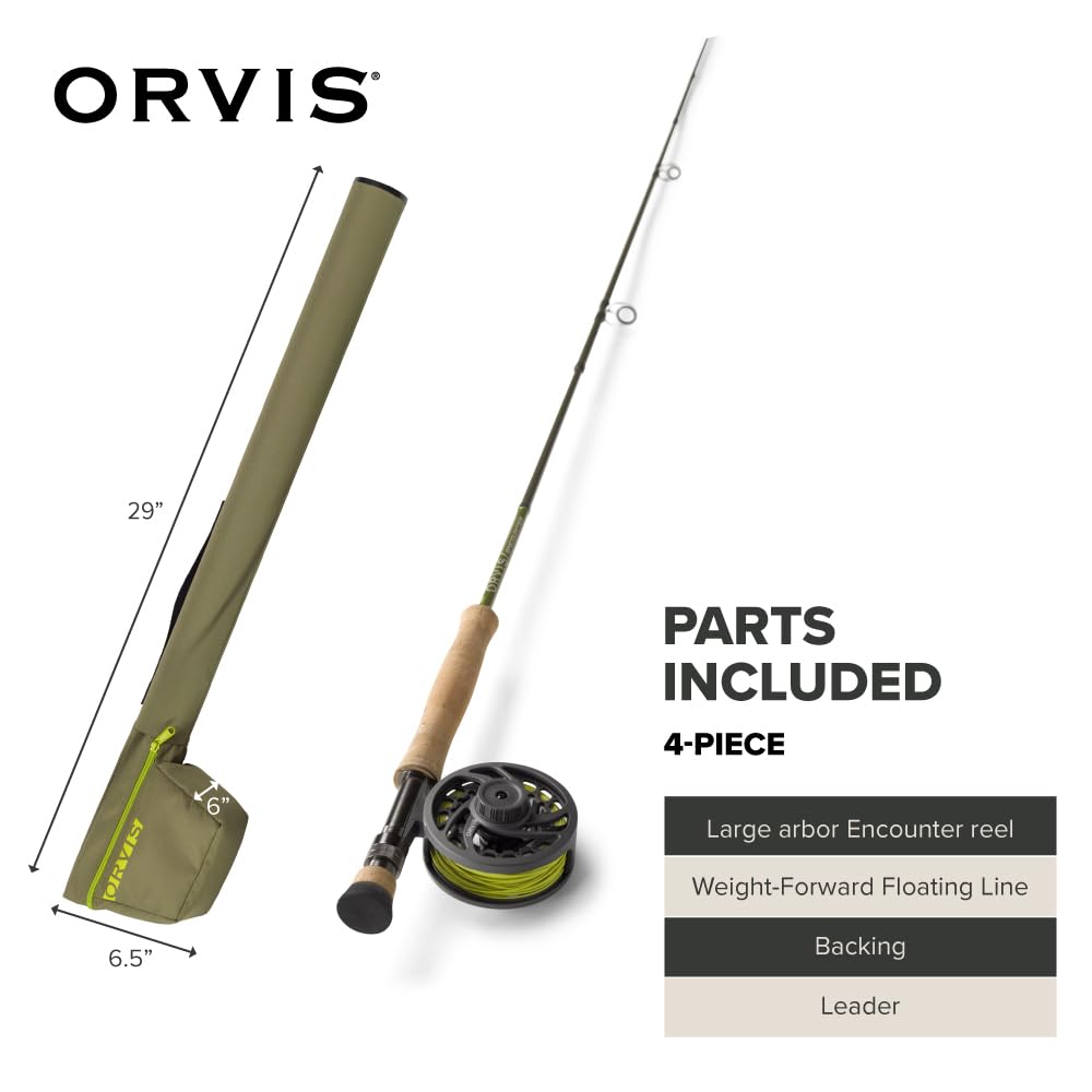 Orvis Encounter Fly Rod Outfit - Fishing Rod and Reel Combo Starter Kit