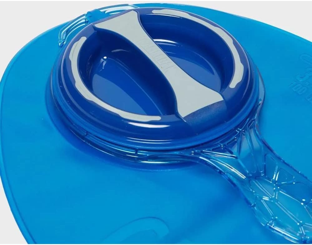 CamelBak Crux 3-Liter Water Reservoir - Hydration Bladder - Faster Water Flow Rate - Leak-Proof Water Bladder - Ergonomic Shape - Big Bite Valve - BPA-Free - 100oz, Blue