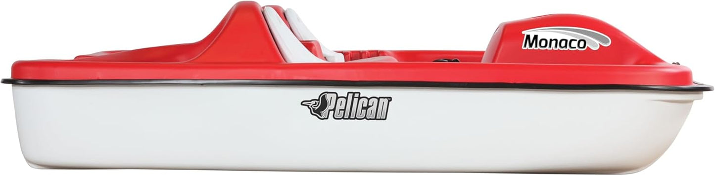 Pelican Sport - PEDAL BOAT MONACO - Adjustable 5 Seat Pedal Boat, Red/White