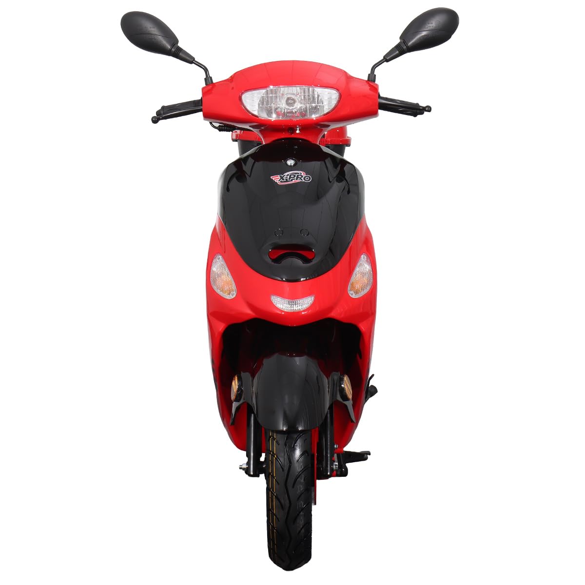 X-PRO Maui 50 Gas Moped with 10" Aluminum Wheels, Rear Trunk, Electric/Kick Start! (Red)