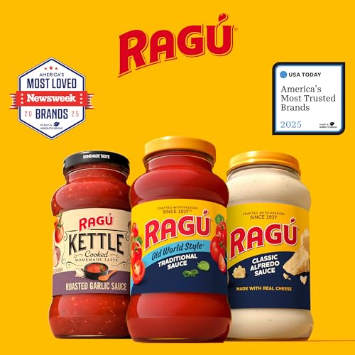 Ragu Old World Style Traditional Sauce, Made with Olive Oil, Perfect for Italian Style Meals at Home, 45 OZ