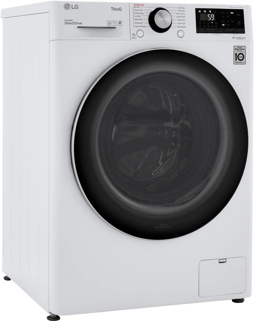 LG WM3555HWA 24 Inch Smart All In One Washer/Dryer with 2.3 cu. ft. Capacity, Wi-Fi Enabled, 14 Wash Cycles, 1400 RPM, Ventless, NeveRust Stainless Steel Drum, Quiet Operation, TrueBalance