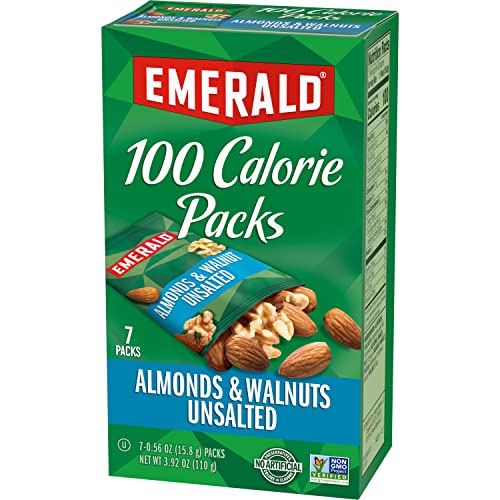 Emerald Nuts Mixed Nuts Variety Pack 18ct (1-Pack) , 100-Calorie Individual Packs , Features Dry Roasted Almonds, Natural Almonds & Walnuts, and Roasted & Salted Cashews
