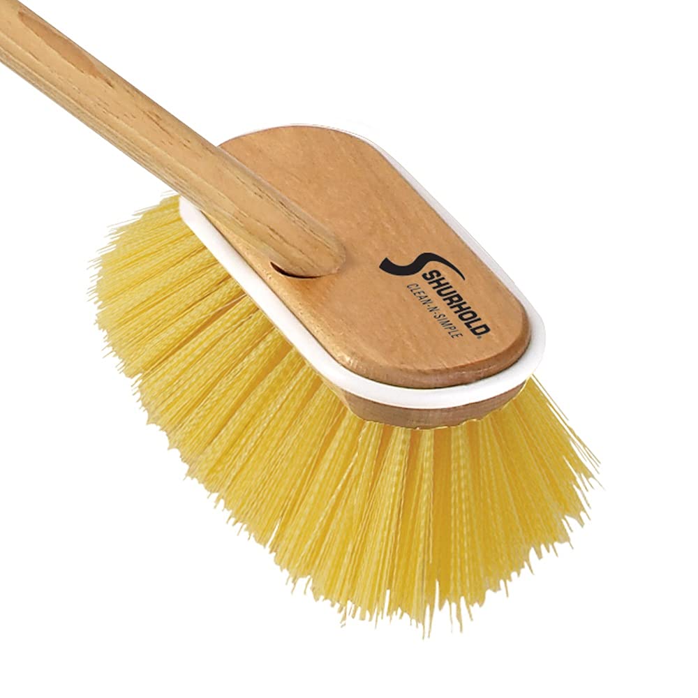Shurhold 1960 Marine Mate 6 Inch Soft Bristle Brush with 48 Inch Handle