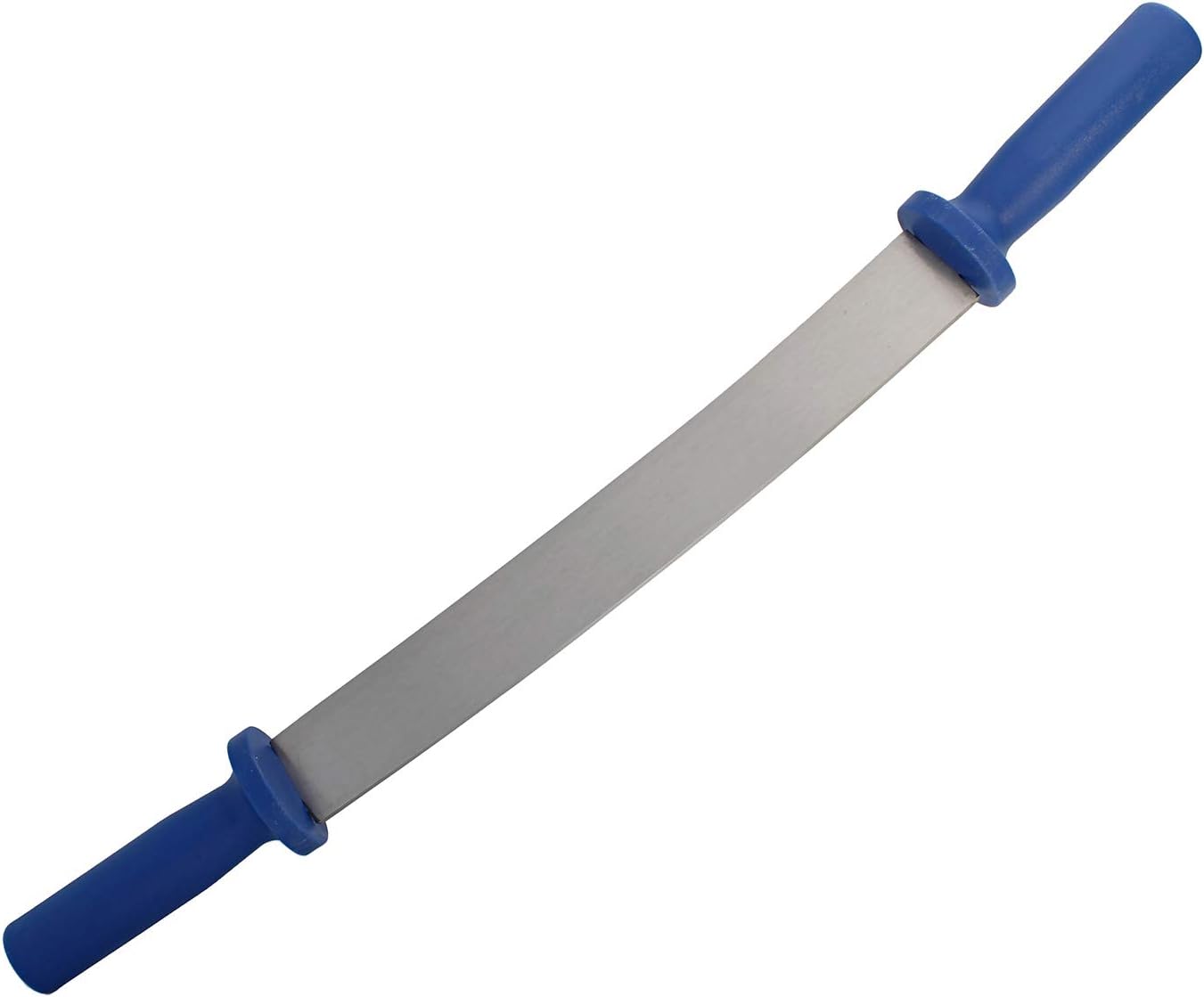 12 Inch Fleshing Knife Hide Tanning Fleshing Tool – Dual Handle Hide Scaping Flesher Tool Leather and Taxidermy Supplies
