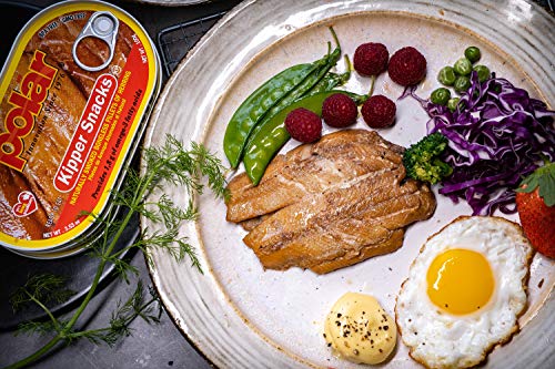 MW Polar Herring, Kipper Snacks, 3.53-Ounce (Pack of 12), 90% Less Sodium, Ready to Eat Canned Fish, Good Source of Vitamin D, Naturally Wood Smoked, No Artificial Flavors or Ingredients