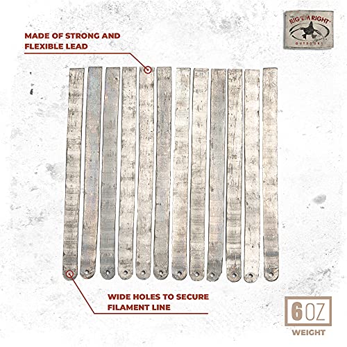 Rig'Em Right Waterfowl Flexible Strap Weights for Anchoring Decoys to The Ground