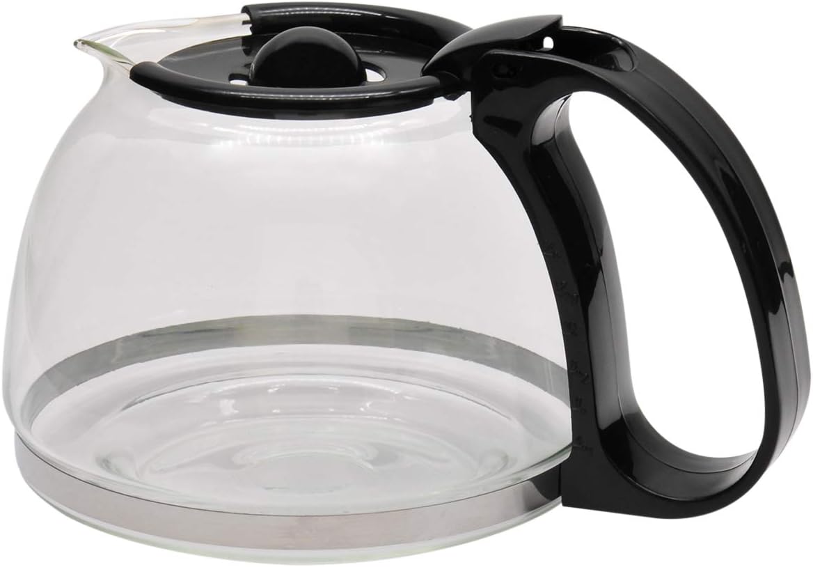 RoadPro RPSC785 12-Volt Coffee Maker with Glass Carafe Reusable Filter 20oz Capacity, Black