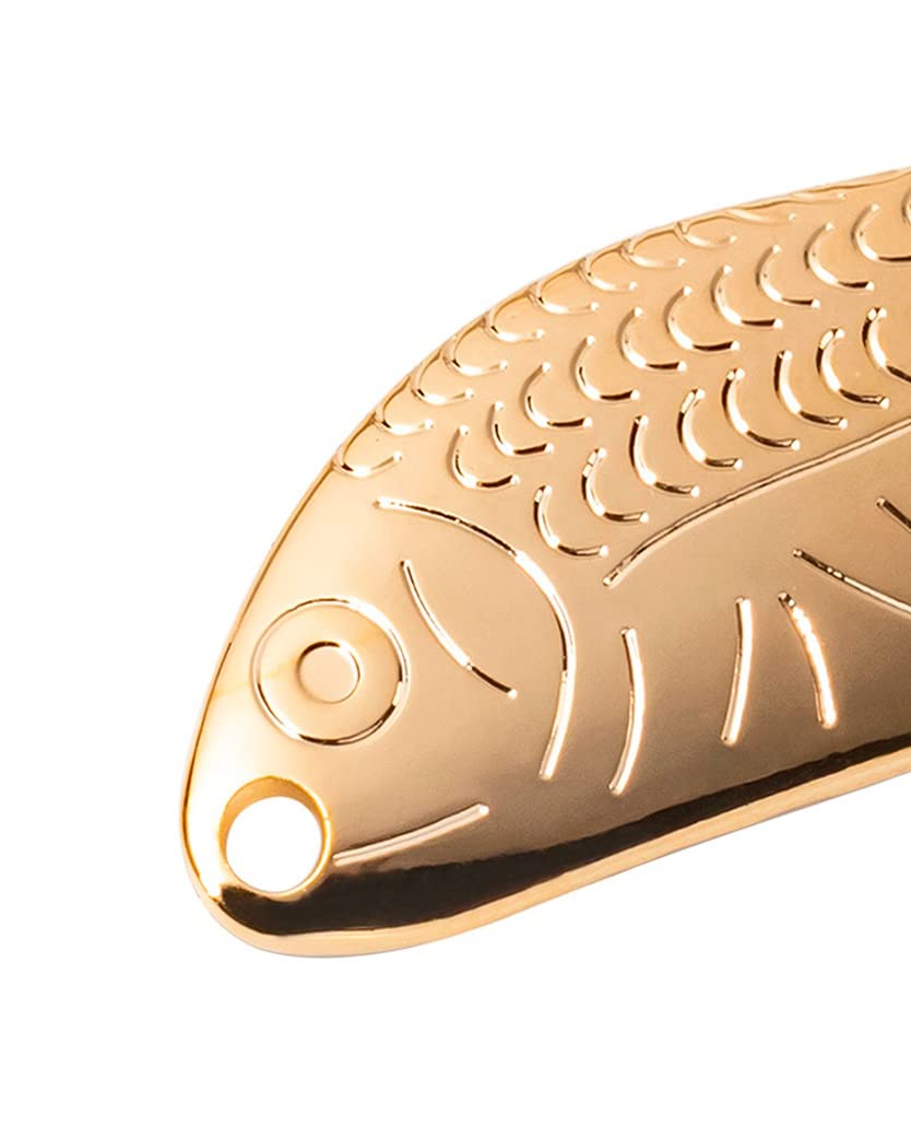 AL's Goldfish Lure Company, Rust Free Goldfish Freshwater Fishing Spoon, Treble Hook, Trout, Salmon, Bass, Walleye, Crappie, Panfish, and Pike. Sizes 3/16 oz., 1/4 oz. or 1/2 oz