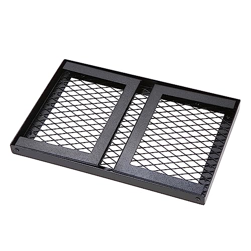 VEVOR Folding Campfire Grill, Heavy Duty Steel Mesh Grate, 22.4" Portable Camping Grates Over Fire Pit, Camp Fire Cooking Equipment with Legs Carrying Bag, Grilling Rack for Outdoor Open Flame Cooking