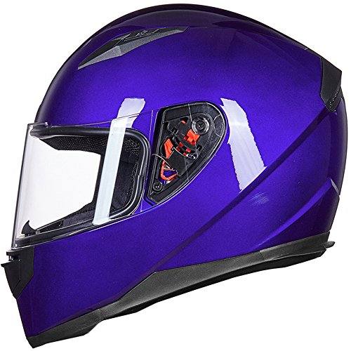 ILM Full Face Motorcycle Street Bike Helmet with Removable Winter Neck Scarf + 2 Visors DOT Model-JK313
