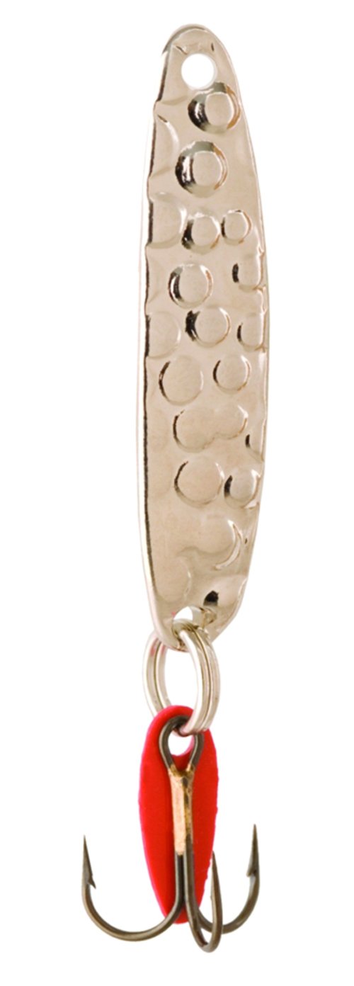 2-1/4-Inch Swedish Pimple Ice Fishing Hook, 1 Piece, White Pearl