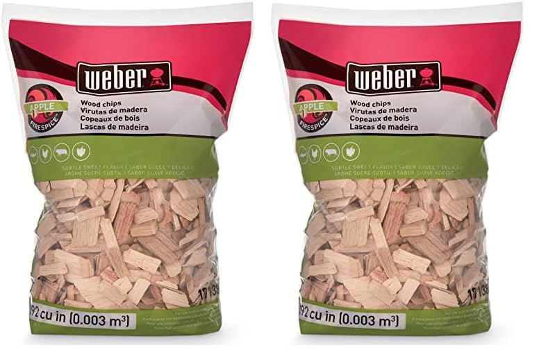 Weber Apple Wood Chips, for Grilling and Smoking, 192 Cu. in