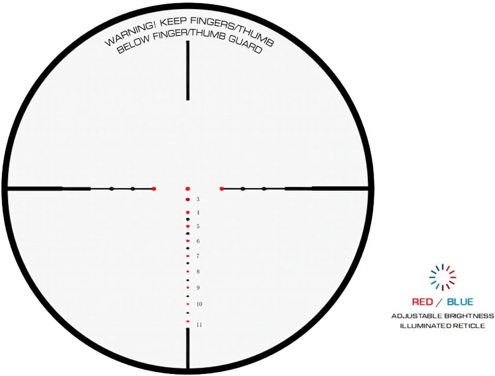 Killer Instinct Hunting Big Game Max View 2-7x36 MV-36 Crossbow Scope, 1022, Black