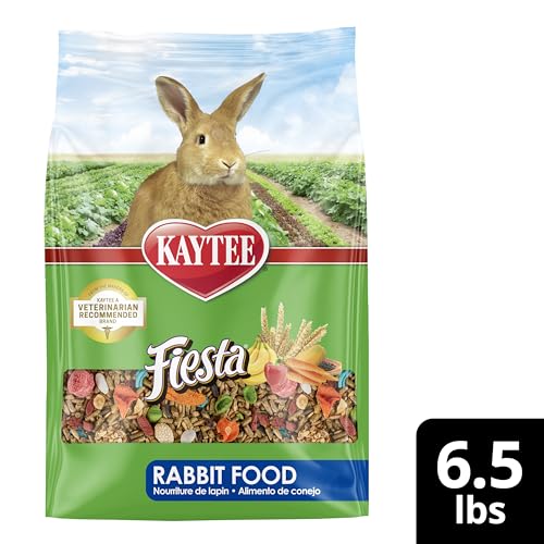 Kaytee Fiesta Rabbit Food, Nutritious and Fun Blend, Supports Dental Health and Digestion, 20 pounds
