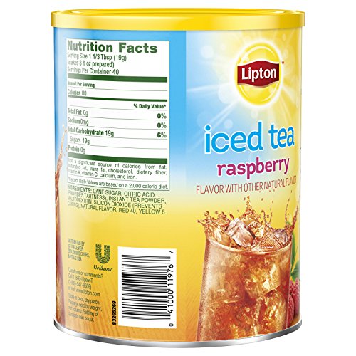 Lipton Lemon Iced Tea Mix, Sweetened, Makes 10 Quarts