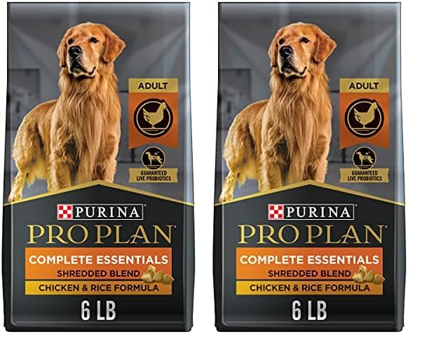 Purina Pro Plan Complete Essentials Shredded Blend Chicken and Rice Dog Food Dry Formula with Probiotics for Dogs - 47 lb. Bag