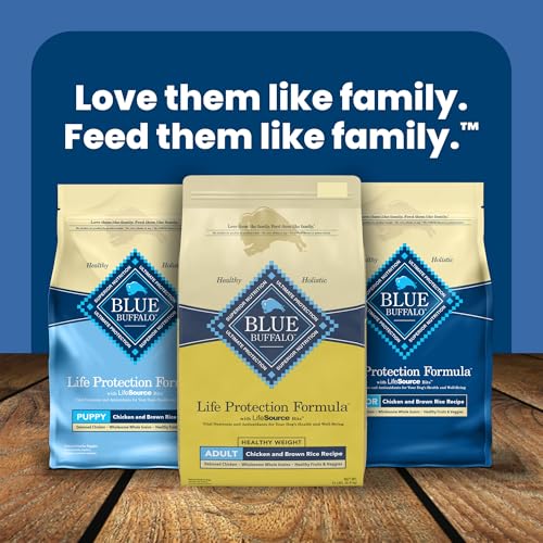 Blue Buffalo Life Protection Formula Adult Dry Dog Food, Helps Build and Maintain Strong Muscles, Made with Natural Ingredients, Chicken & Brown Rice Recipe, 15-lb. Bag