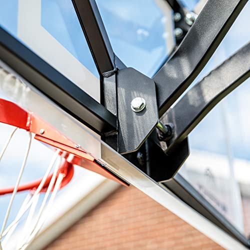Silverback NXT 54" In-Ground Basketball Hoop with Adjustable-Height Backboard and QuickPlay Design , Black