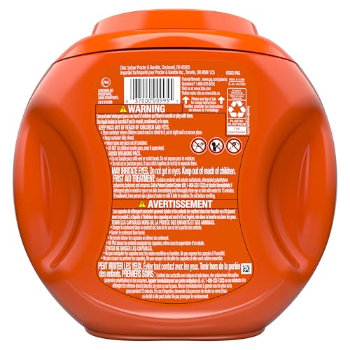 Tide PODS Laundry Detergent Pacs, 3-in-1 Stain Remover, Odor Fighter, Color Protector, 112 Count, HE compatible, Original Scent