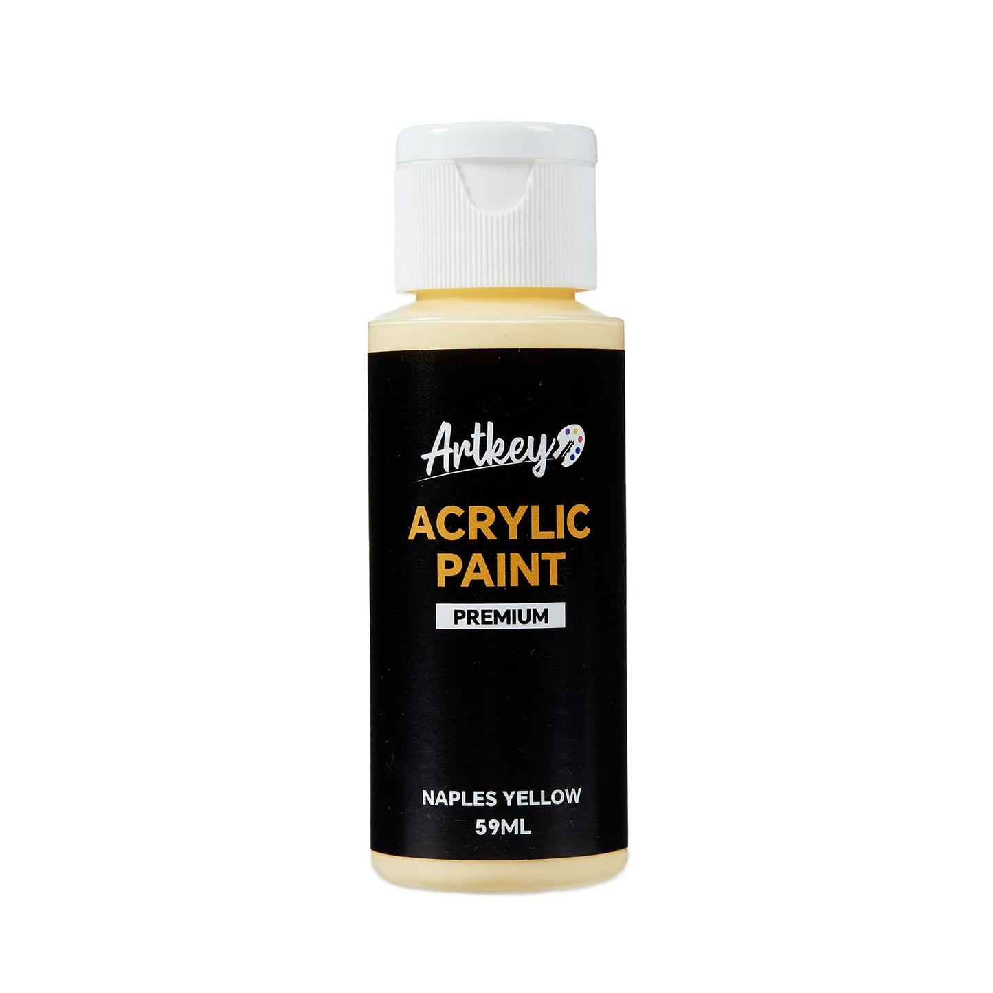 Artkey Acrylic Paint Set - 24 colors 2 oz/59 ml Acrylic Paints Professional Artists Painting Kit for Canvases Fabric Rock Leather Easter Egg Wood Ceramic Glass Art Craft Painting