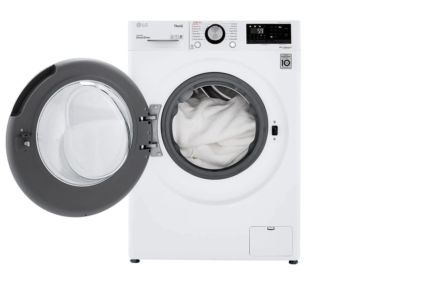 LG WM3555HWA 24 Inch Smart All In One Washer/Dryer with 2.3 cu. ft. Capacity, Wi-Fi Enabled, 14 Wash Cycles, 1400 RPM, Ventless, NeveRust Stainless Steel Drum, Quiet Operation, TrueBalance