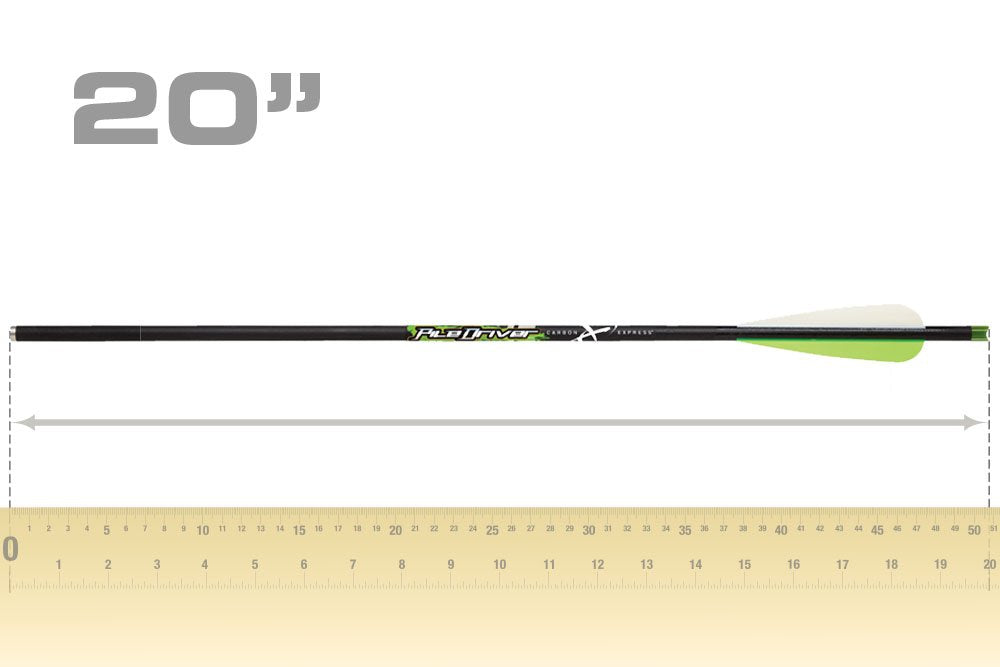 Carbon Express PileDriver Fletched Carbon Crossbolt with 4-Inch Vanes, 6-Pack