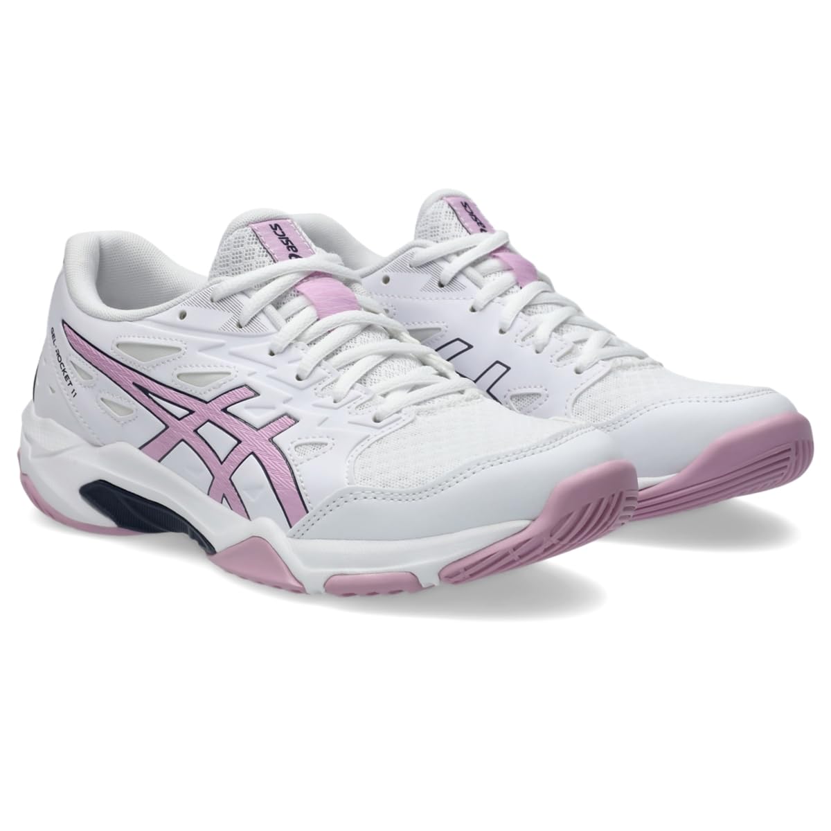 ASICS Women's Gel-Rocket 11 Volleyball Shoes, 9.5, White/Light UBE