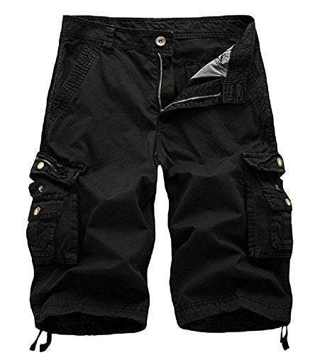 Men's Camo Cargo Shorts Relaxed Fit Multi-Pocket Outdoor Camouflage Cargo Shorts Cotton