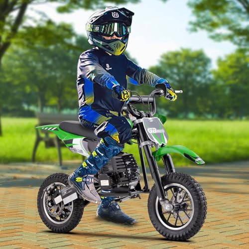 49CC 2-Stroke Gas Power Mini Dirt Bike Dirt Off Road Motorcycle (Red)