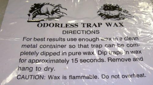 Economy White Trap Wax, 5 lb. Bar.