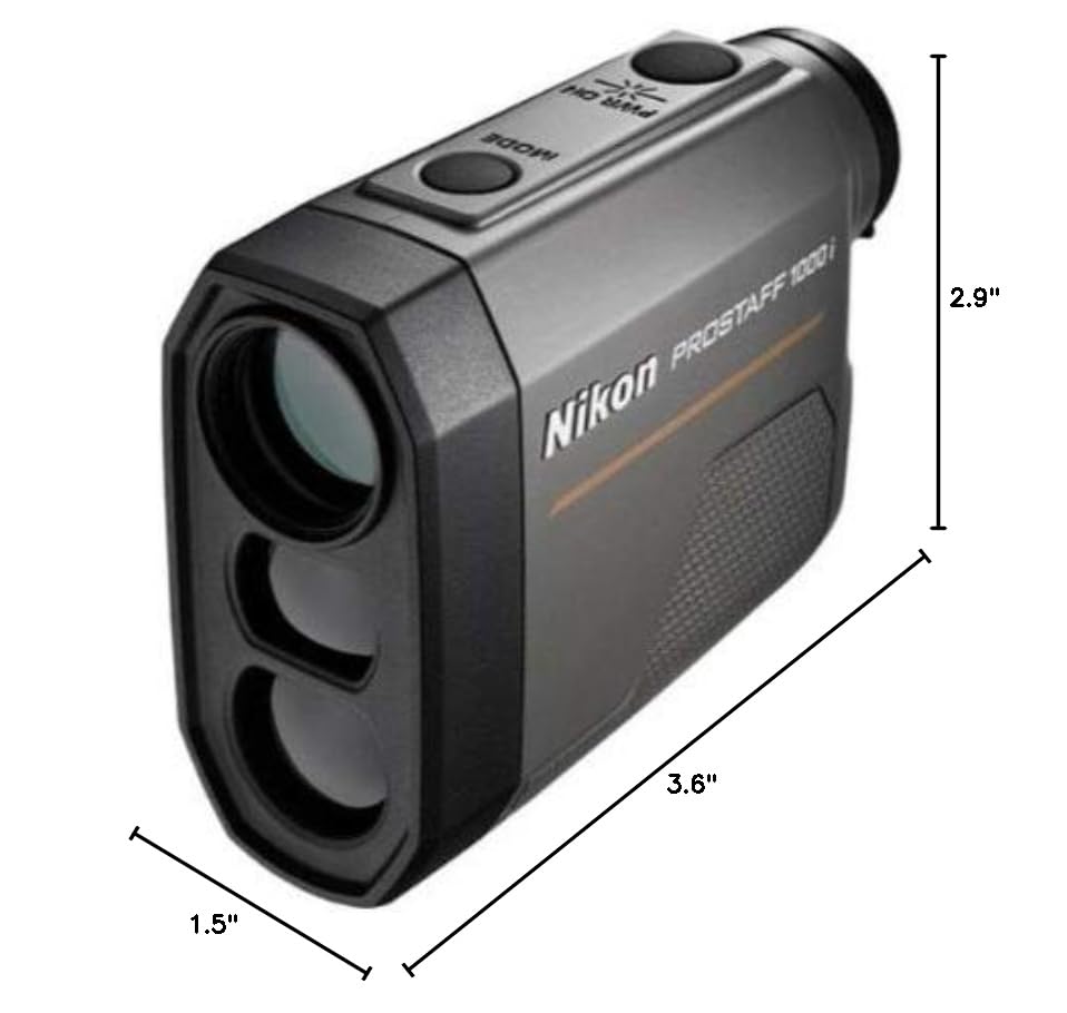Nikon PROSTAFF 1000i Rangefinder | Weatherproof 1,000-yard laser rangefinder with incline/decline detection and outstanding optics