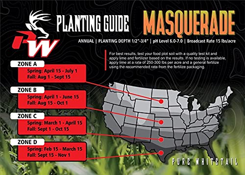 Shady Patch | All Year Deer Feeder | No Plow Food Plot Seed for Deer | Deer Food Plot Seed | White Clover Winfred Forage Brassica Rye Grass Rape Seeds| 5 lb Bags | 3-Pack