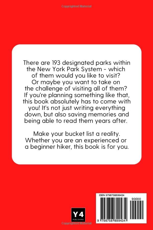 New York State Parks Bucket List: Trip Planner & Outdoor Adventure Log List Guide | Travel Log & Memory Journal | America Passport & Stamp Book