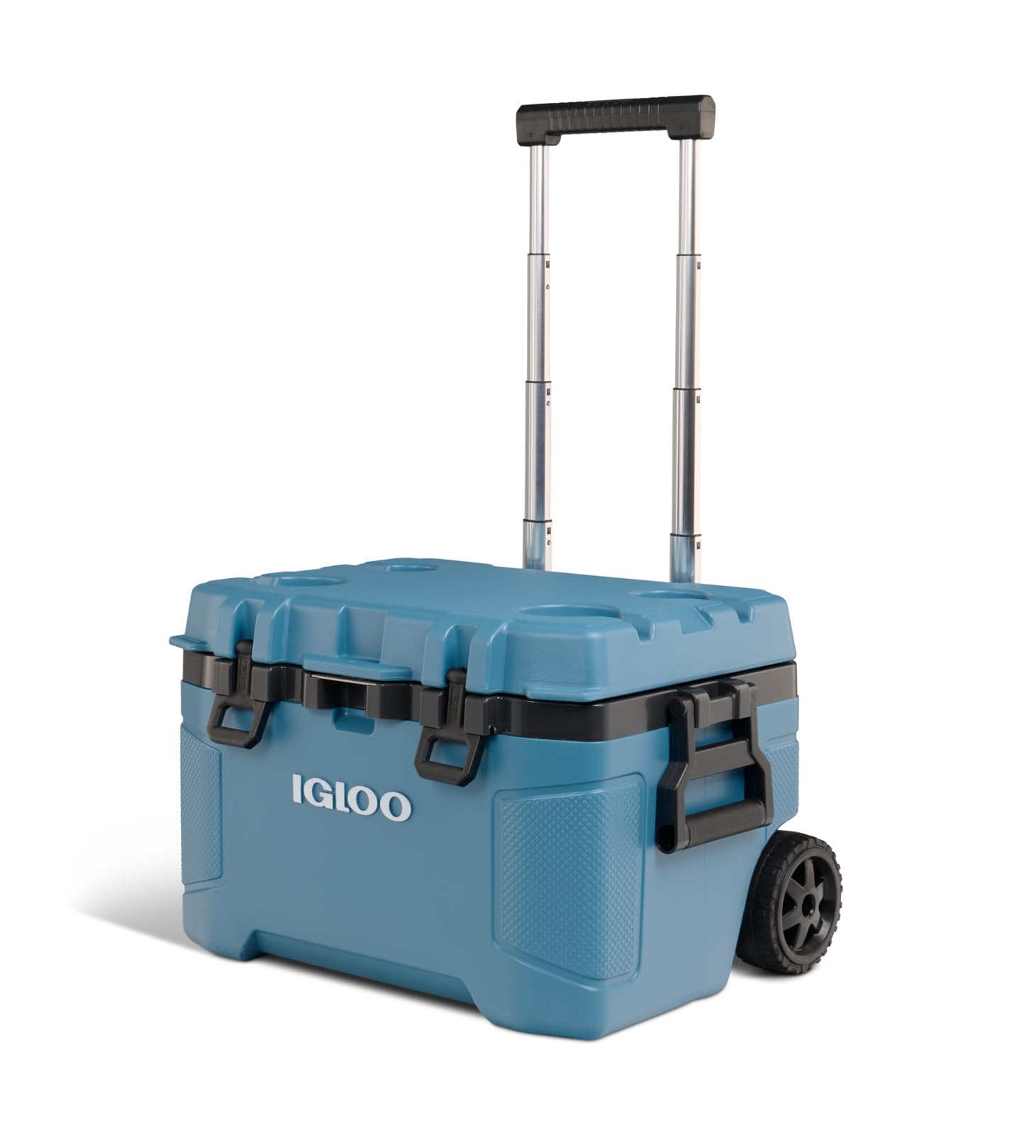 Igloo Trailmate 52Qt Wheeled Cooler, Insulated Hard Shell Ice Chest, Carbonite