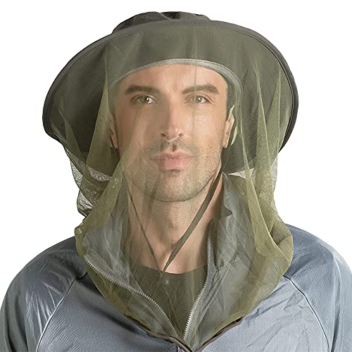 Peicees Head Net Hat for Men Women Adventure Fishing Hat Safari Hat for Hunting Camping Hiking