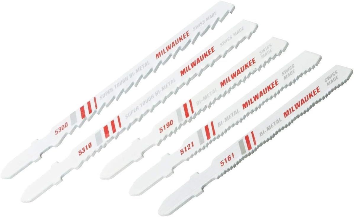 Milwaukee 49-22-1178 T-Shank Metal/Wood Cutting Jig Saw Blade Assortment, 15-Pack