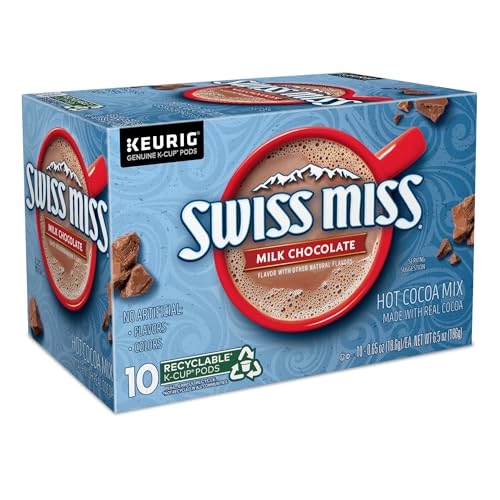 Swiss Miss Milk Chocolate Hot Cocoa, Single-Serve Keurig K-Cup Pods, Hot Chocolate, 44 Count