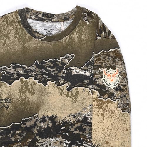 Realtree and Mossy Oak Authentic Youth Camouflage Pattern Long Sleeves Crewneck Tee Shirts for Kids