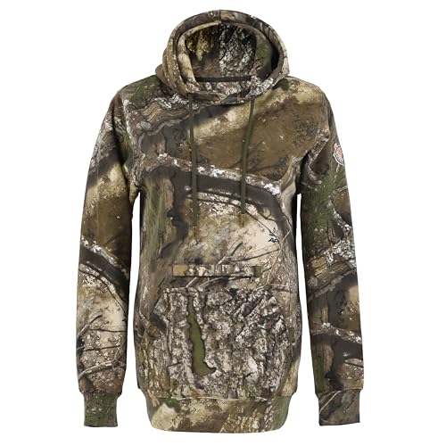 Realtree Apx Camouflage Premium Pullover Hoodies for Men and Women Hunting Gear with Zippered Pocket